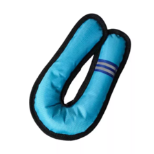 Nobleza Textilná hračka pre psy v tvare U s pískatkom modrá